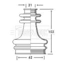 Borg & Beck Cv Joint Boot Kit Part No -BCB2670