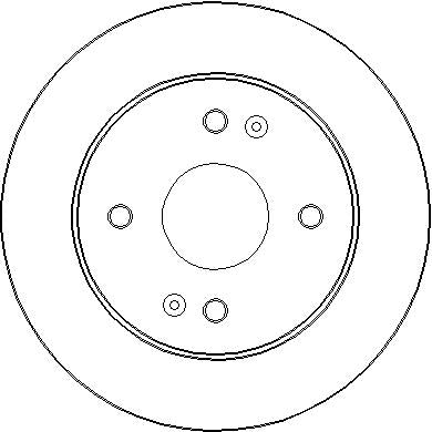 Disctech Brake Disc - Fits Ford, Honda - ABD2798 - Rear Axle