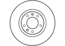 Disctech Brake Disc - Fits Peugeot - ABD2760 - Front Axle