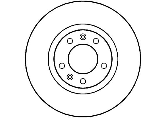 Disctech Brake Disc - Fits Peugeot - ABD2760 - Front Axle
