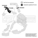 First Line Air Filter Hose Part No -FTH1488