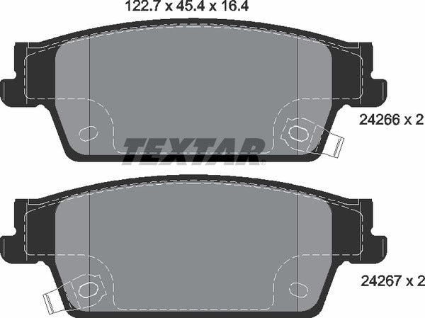 Textar Brake Pad Set - 2426601