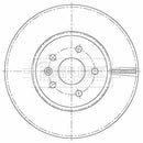 Borg & Beck Brake Disc Single Part No -BBD6130S