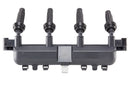 HELLA 5DA 193 175-711 Ignition Coil - 12V - 3-pin connector - Plugged