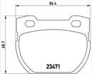 Brembo Brake Pad Set - P44006