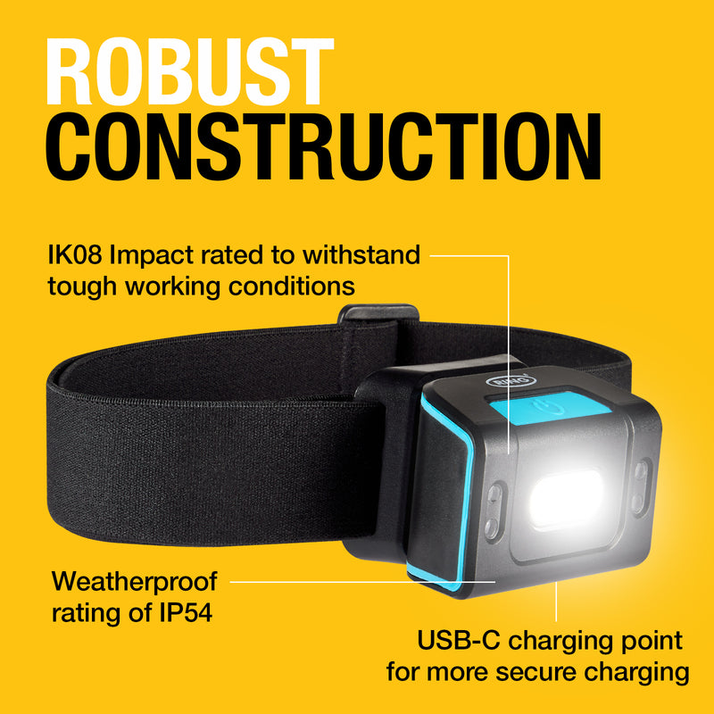 Ring Magflex Dna Headtorch 250 Lumens Rechargeable - RIL6400