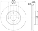 Mintex Brake Discs fits -Ford S302:5 MDC1807C (also fits other vehicles)