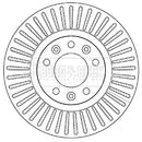 Borg & Beck Brake Disc (Pair)  - BBD5208
