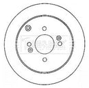 Borg & Beck Brake Disc Pair Part No -BBD4578