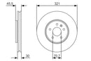 Bosch Brake Disc > Single Bd1679 Part No - 0986479667