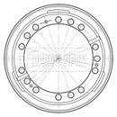Borg & Beck Brake Drum - BBR32532