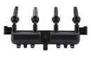 HELLA 5DA 193 175-451 Ignition Coil - 12V - 4-pin connector - Bolted