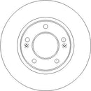 Disctech Brake Disc - Fits Hyundai, Porsche - ABD3829 - Rear Axle