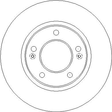 Disctech Brake Disc - Fits Hyundai, Porsche - ABD3829 - Rear Axle