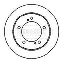 Borg & Beck Brake Disc Pair Part No -BBD5028