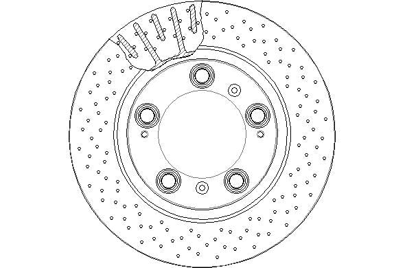 Disctech Brake Disc - Fits Audi, Porsche - ABD3040 - Rear Axle