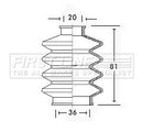 First Line Cv Joint Boot Kit Part No -FCB2423