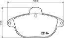 Mintex Brake Pad Set fits -Citroën MDB1854 (also fits other vehicles)