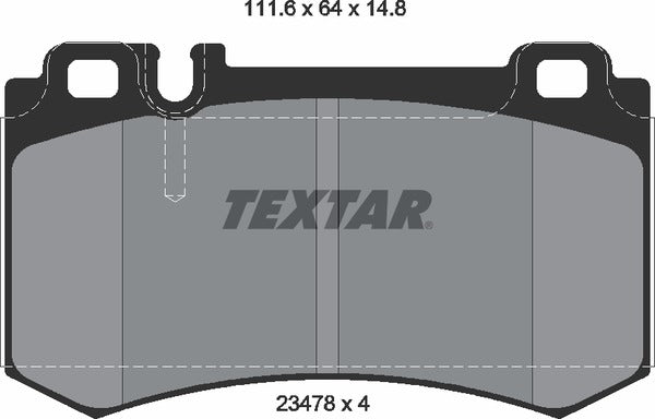 Textar Brake Pad Set - 2347802