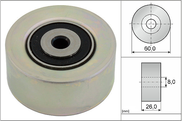 INA Deflection/Guide Pulley - V-Ribbed Belt - Part No - 531055010