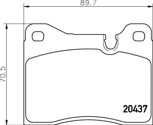 Mintex Brake Pad Set fits -BMW MDB1121 (also fits other vehicles)