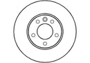 Disctech Brake Disc - Fits Citroën, Vw - ABD2190 - Front Axle