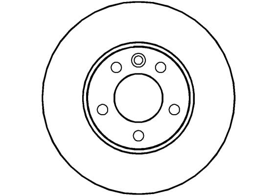 Disctech Brake Disc - Fits Citroën, Vw - ABD2190 - Front Axle