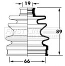 First Line Cv Joint Boot Kit Part No -FCB6043