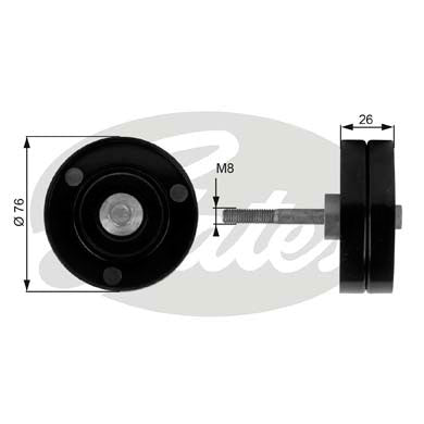 Gates DriveAlign Idler Pulley - T36184