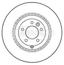 Borg & Beck Brake Disc Single Part No -BBD5996S