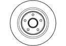 Disctech Brake Disc - Fits Ford, Renault - ABD2927 - Rear Axle