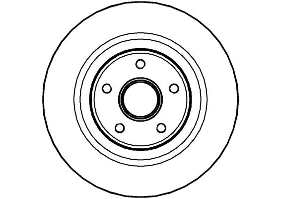 Disctech Brake Disc - Fits Ford, Renault - ABD2927 - Rear Axle