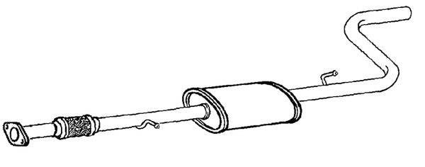 Klarius FT967P - Box With Centre Pipe  - Fits Fiat Doblo Cargo 1.4i