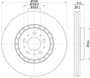 Mintex Brake Discs fits -Volvo V316:5 MDC1613C (also fits other vehicles)