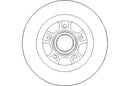 Disctech Brake Disc - Fits Renault - ABD2162 - Rear Axle