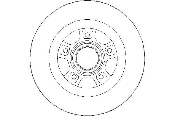 Disctech Brake Disc - Fits Renault - ABD2162 - Rear Axle