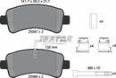 Textar Brake Pad Set - 2598701