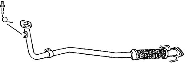 Klarius 301349 - Front Pipe For Cat  - Fits Toyota Starlet 1.3i