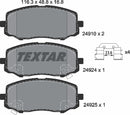 Hyundai, Brake Pad Set - Textar 2491001