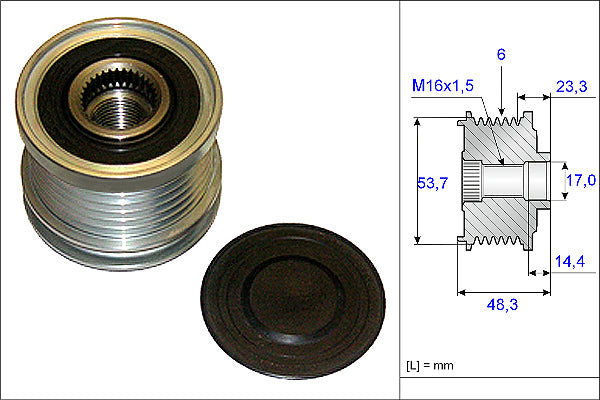 INA Alternator Freewheel Clutch - Part No - 535020410