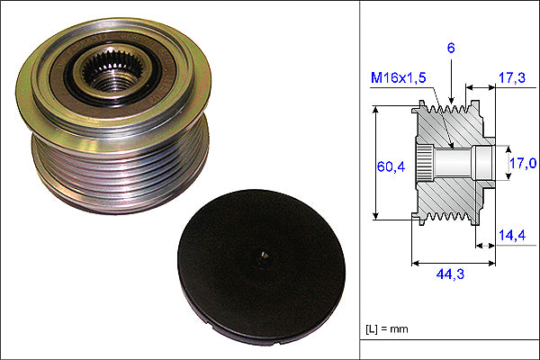 INA Alternator Freewheel Clutch - Part No - 535020710