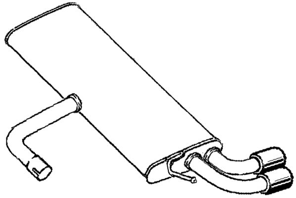 Klarius VW975C - Box With Tail Pipe