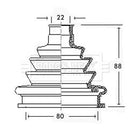 Borg & Beck Cv Joint Boot Kit Part No -BCB2219