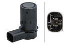 HELLA 6PX 358 141-521 Sensor, parking distance control - angled - 3-pin connector - Plugged
