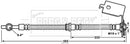 Borg & Beck Brake Hose Part No -BBH7058