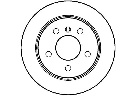 Disctech Brake Disc - Fits Citroën, Mercedes-benz - ABD2036 - Rear Axle