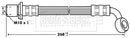 Borg & Beck Brake Hose Part No -BBH7284