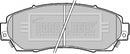 Borg & Beck Front Brake Pad Set -BBP2204