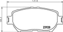 Mintex Brake Pad Set fits -Lexus Toyota MDB2263 (also fits other vehicles)