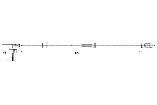 Bosch Wheel Speed Sensor Part No - 0265007533